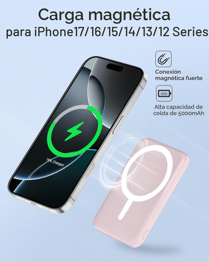 podoru para Paquete de Batería MagSafe, PowerBank Magnético de 5000...