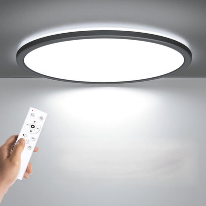 BLNAN Lámpara LED de techo empotrada con control remoto, 15.4 pulga...