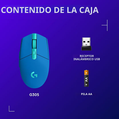 Ratón inalámbrico para juegos Logitech G305 Lightspeed - Azul | 12,...