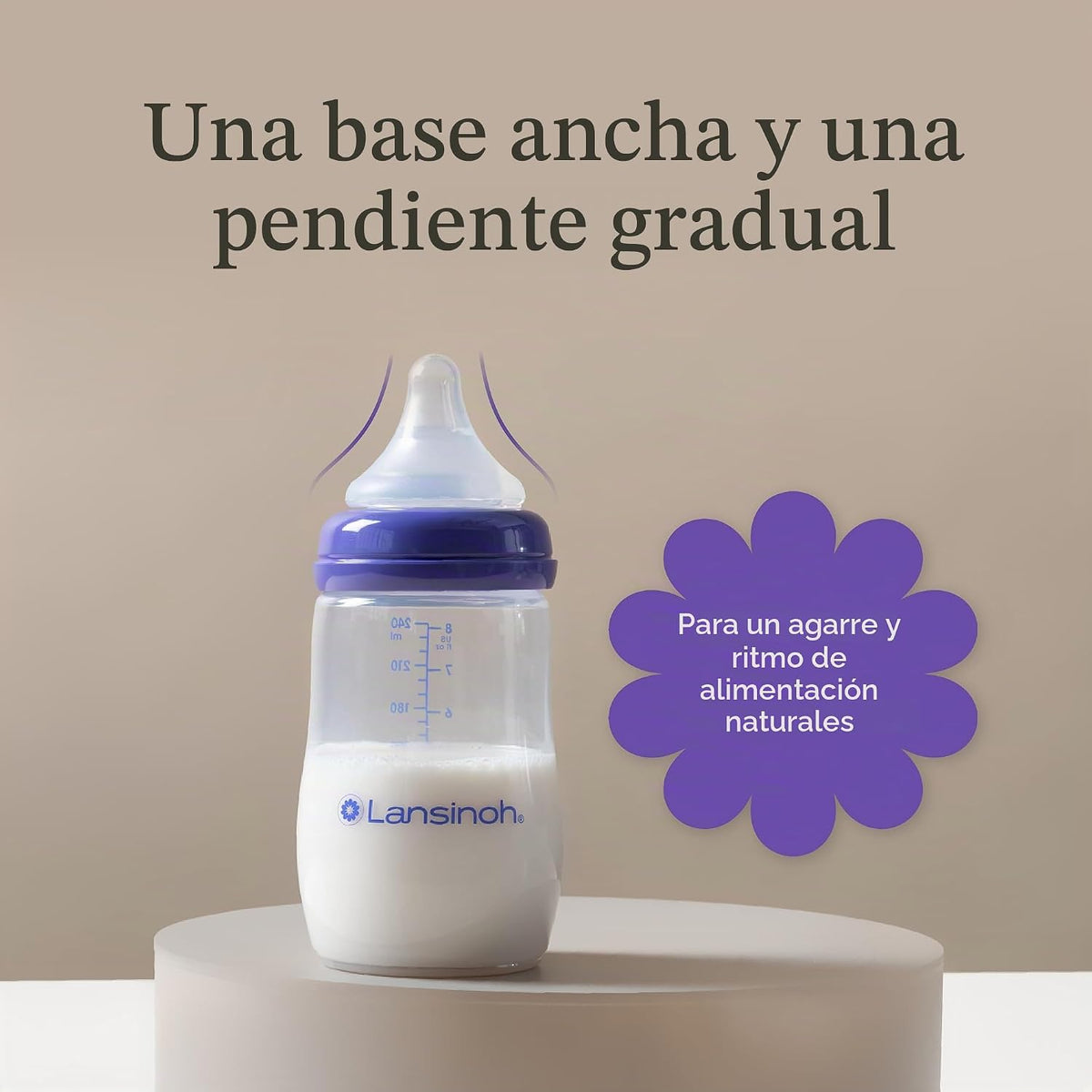 Lansinoh biberones anticólicos, 8 onzas, 4 unidades | Tetinas de fl...