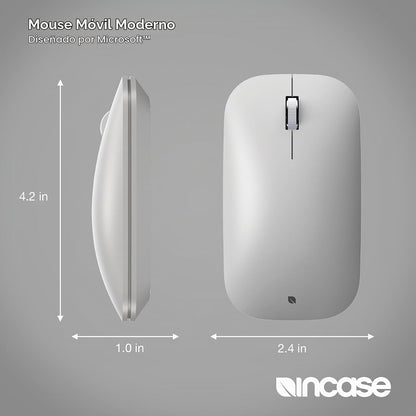 Ratón móvil moderno de Incase diseñado por Microsoft, inalámbrico,...