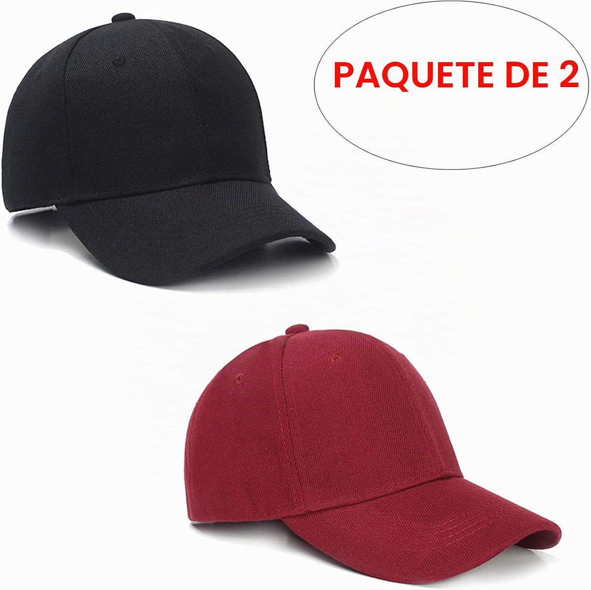 PFFY 2 paquetes de gorra de béisbol Golf Dad Hat para hombres y muj...