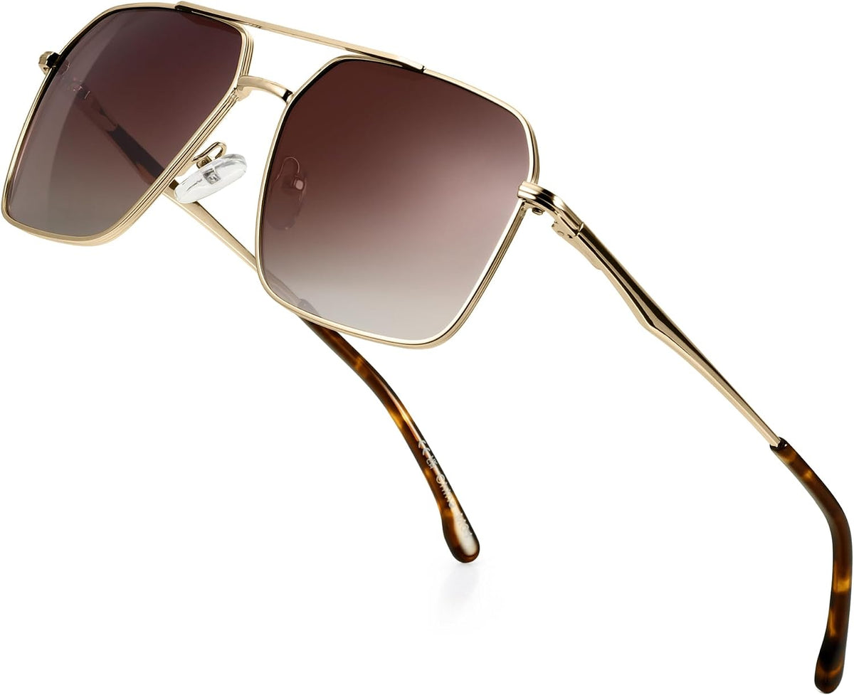 ZENOTTIC Gafas de sol polarizadas de aviador para hombre: protecció...