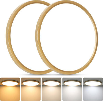 Brightever Lámpara de techo LED de montaje empotrado de 12 pulgadas...