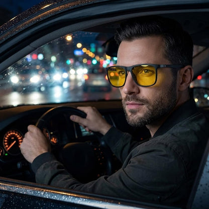 ZENOTTIC Gafas de sol polarizadas cuadradas para hombre, ultraliger...