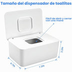 LEQXGO - Paquete de 2 dispensadores de toallitas para bebés, dispen...