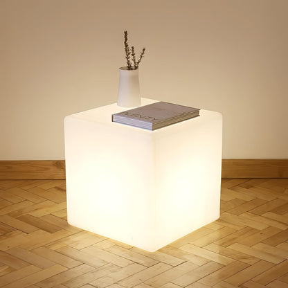 Mr.Go Taburete de luz LED que cambia de color de 14 pulgadas | Mesa...