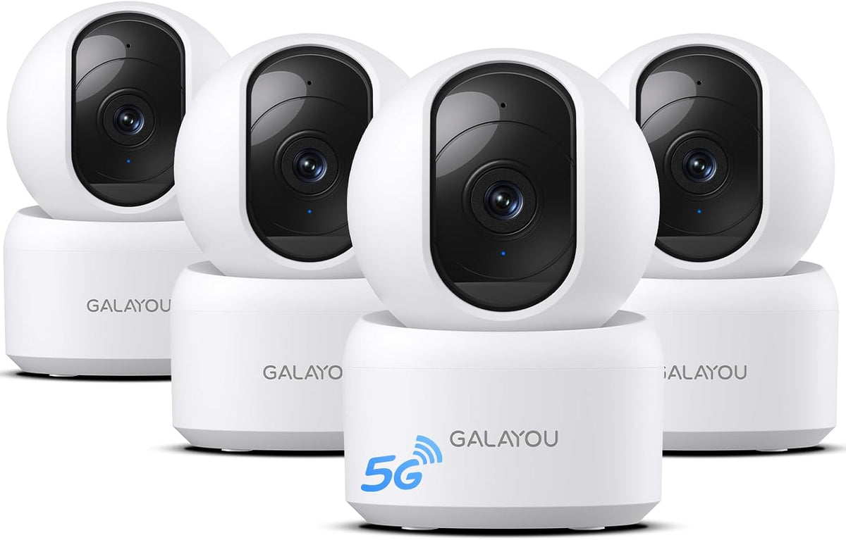 GALAYOU Cámaras interiores de doble banda 5G y 2.4G para seguridad...