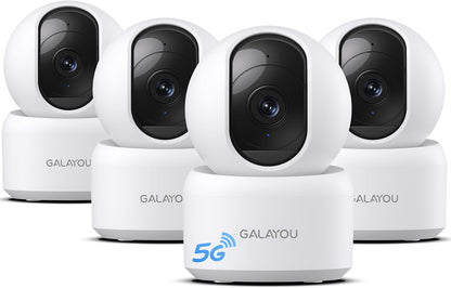 GALAYOU Cámaras interiores de doble banda 5G y 2.4G para seguridad...