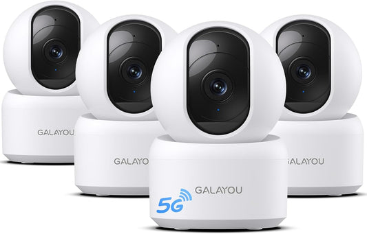 GALAYOU Cámaras interiores de doble banda 5G y 2.4G para seguridad...