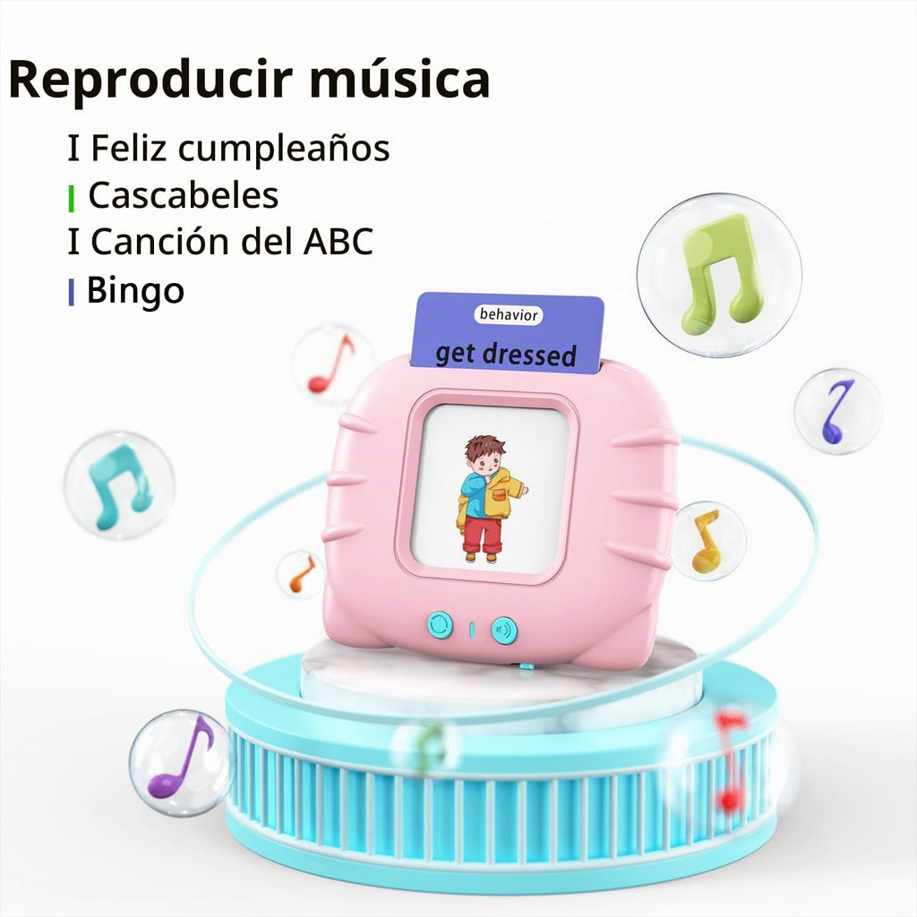 Lapare Tarjetas didácticas audibles para niños pequeños de 2, 3, 4,...