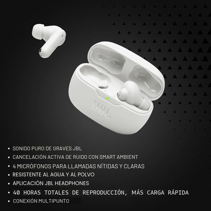 JBL Vibe Beam 2 - Audífonos inalámbricos con cancelación de ruido c...