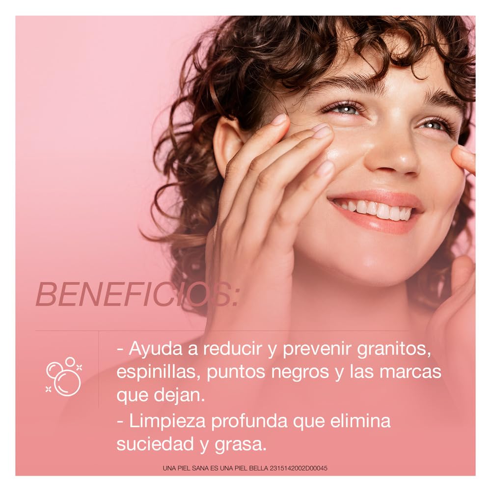 Neutrogena Limpiador de Acné de Pomelo Rosa Sin Aceite para Limpiez...