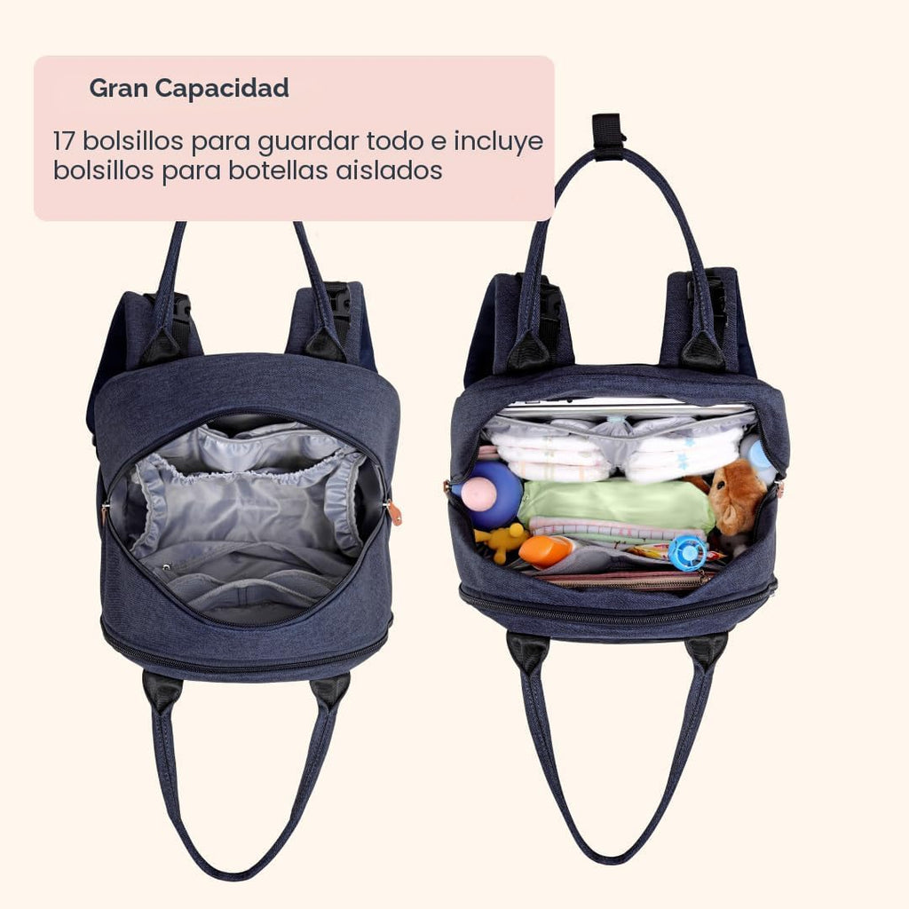 BabbleRoo Mochila para pañales \u2013 Bolsa de viaje para Baby Esse...