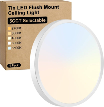 Brightever Lámpara de techo LED de montaje empotrado de 7 pulgadas,...
