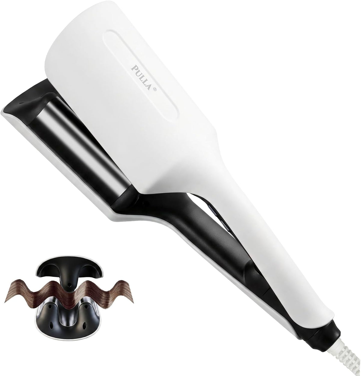 Onduladora de pelo ondulado, rizador de pelo iónico de 1.25 pulgada...