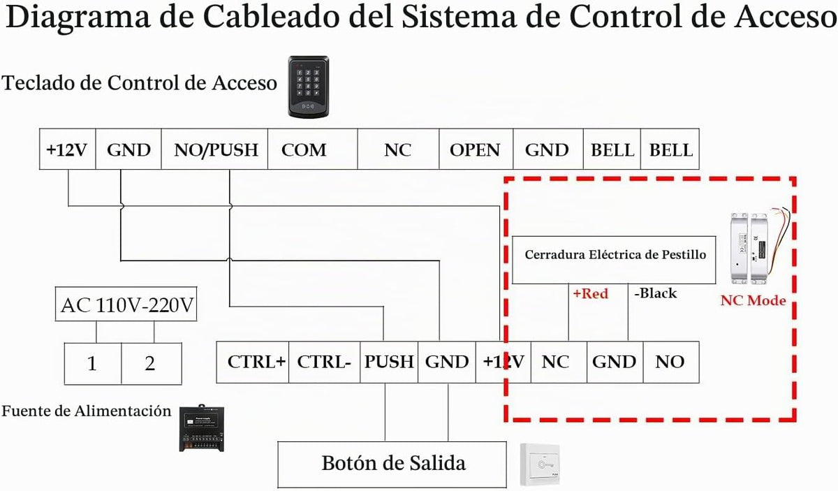 Cerradura eléctrica del perno de la gota del modo NC Fail Safe DC 1...