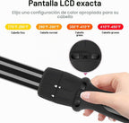 Diamante Turmalina cerámica PARWIN Pro Black 7-en-1 Rolo Hierro, vi...