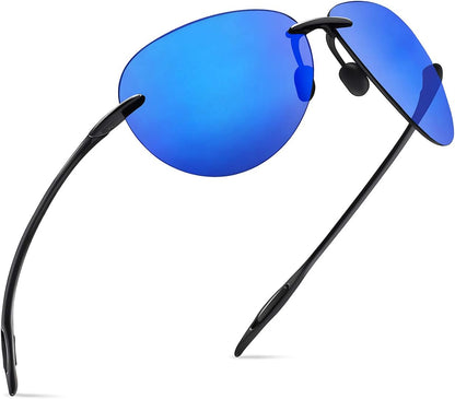 JULI Gafas de sol deportivas para hombres y mujeres, marco Tr90 sin...