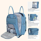 BabbleRoo Mochila para pañales \u2013 Bolsa de viaje esencial para...