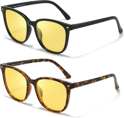FIMILU 2 paquetes de gafas de sol para mujer, lentes polarizadas co...