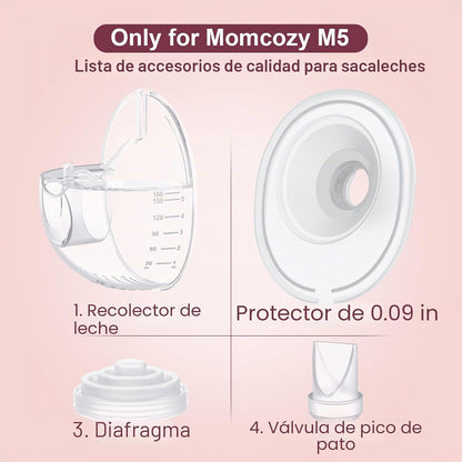 2 piezas de brida de 1.063 in compatibles con extractor de leche Mo...