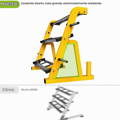 Kipika Soporte para Mancuernas de Servicio Pesado de 3 Niveles Mult...