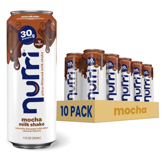 Nurri - Batido de leche ultra filtrado de proteína de 1.06 oz, moca...