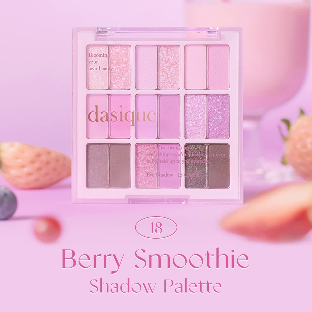 dasique - Paleta de sombras #18 Berry Smoothie, vegano, libre de cr...