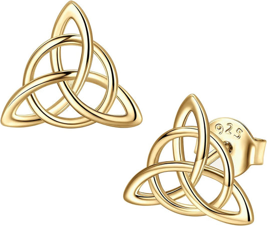 ChicSilver Pendientes celtas para mujer de plata de ley hipoalergén...