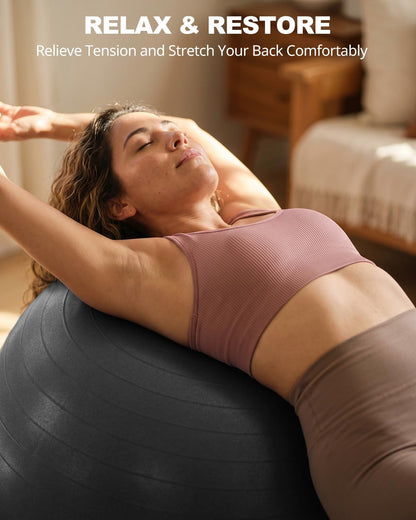 Trideer Pelota de yoga para ejercicio, embarazo, pelota de ejercici...