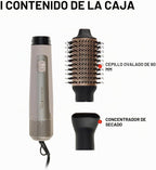 Remington Shine Therapy - Cepillo secador de pelo ovalado de 2.4 pu...