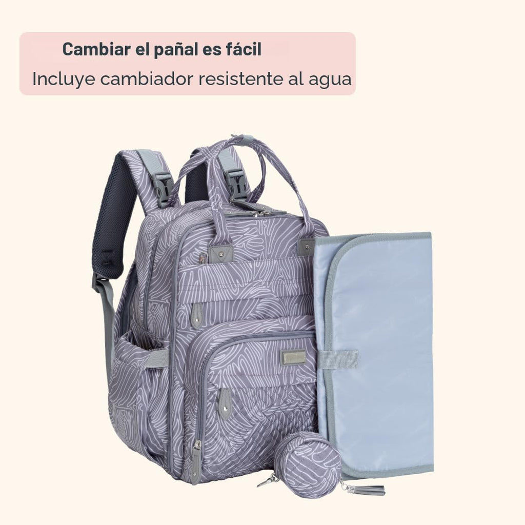 BabbleRoo Mochila para pañales \u2013 Bolsa de viaje para Baby Esse...