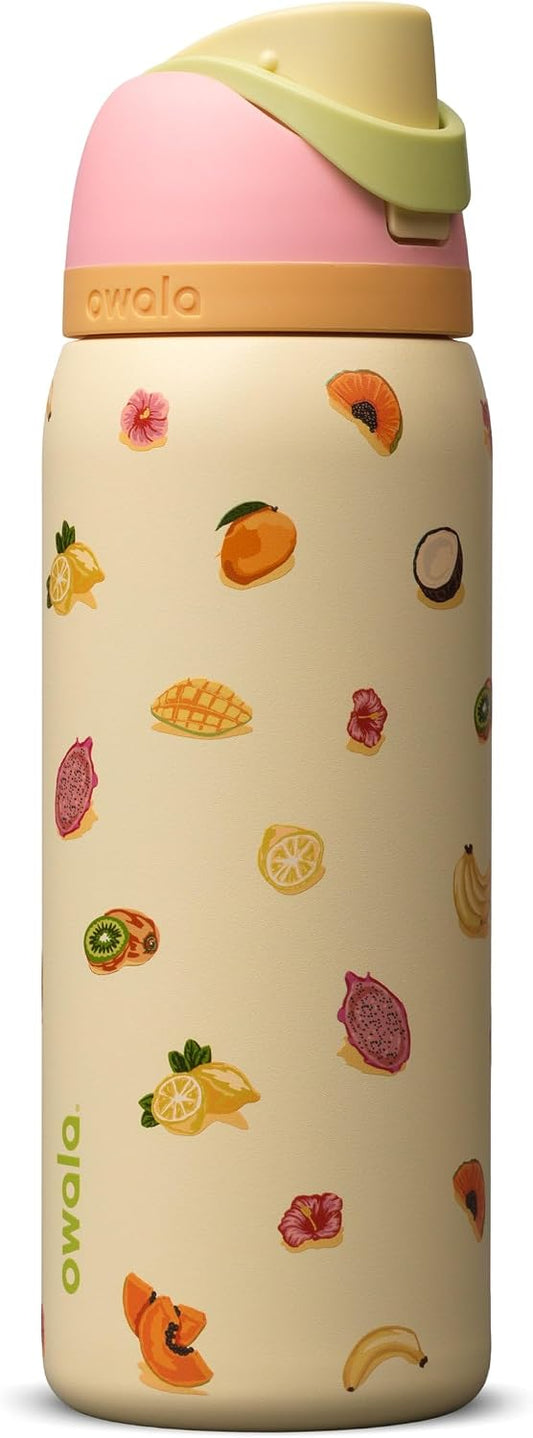 Owala FreeSip - Botella de agua de acero inoxidable de 32 oz Just Ripe