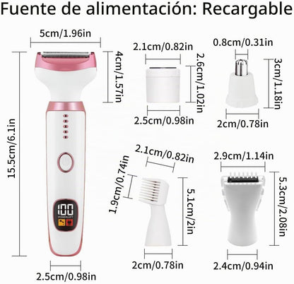 Maquinillas de afeitar eléctricas para mujer, recortadora de bikini...