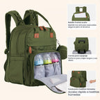 BabbleRoo Mochila para Pañales Extra Grande, Bolsa de Bebé Expandib...