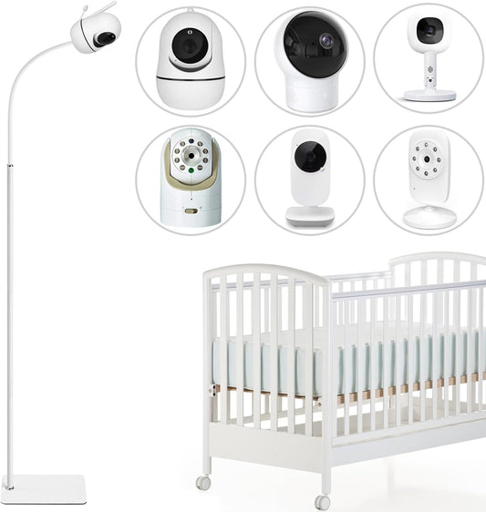 AOZTSUN Soporte de piso para monitor de bebé de altura ajustable de...