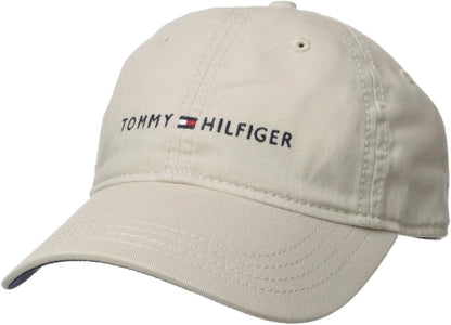 Tommy Hilfiger - Gorra de béisbol ajustable de algodón con logo par...