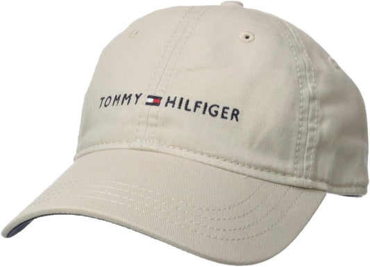 Tommy Hilfiger - Gorra de béisbol ajustable de algodón con logo par...
