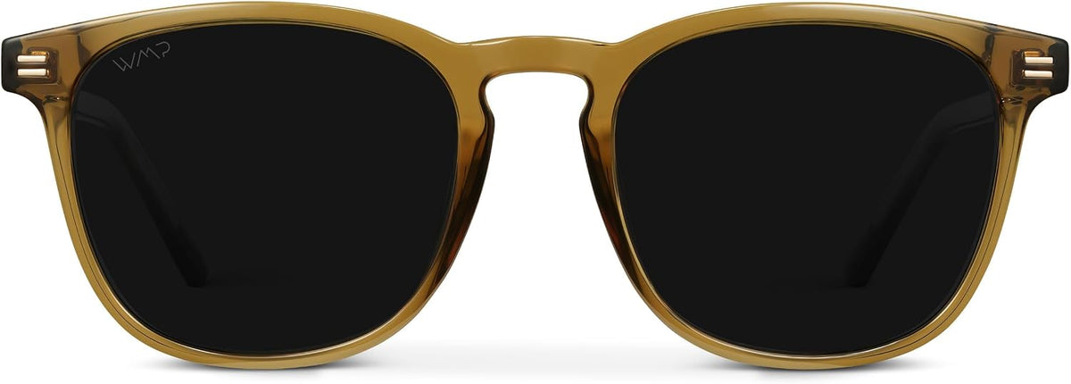 WMP Eyewear - Gafas de sol polarizadas modernas y redondas para hom...