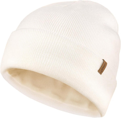 FURTALK Gorro de invierno con forro polar para hombre, doble capa,...