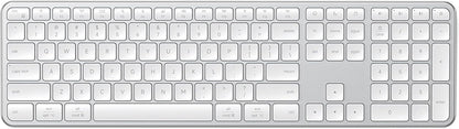 Satechi Teclado inalámbrico Slim EX3, teclado de tamaño completo co...