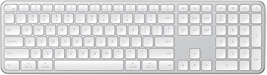 Satechi Teclado inalámbrico Slim EX3, teclado de tamaño completo co...