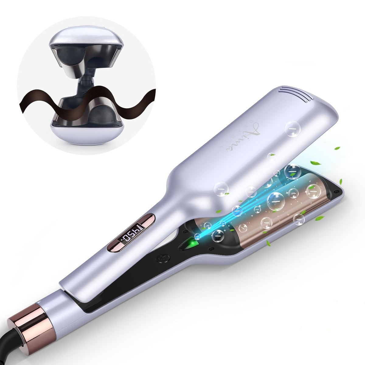 Ondulador de pelo de sirena Aima Beauty Twins de 32 mm (1,25 pulgad...