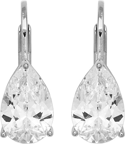 Amazon Essentials Pendientes de plata de ley o chapado en oro con c...