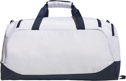 adidas Bolsa de lona Defender, Blanco\/Índigo Nocturno\/Rojo Rubí P...