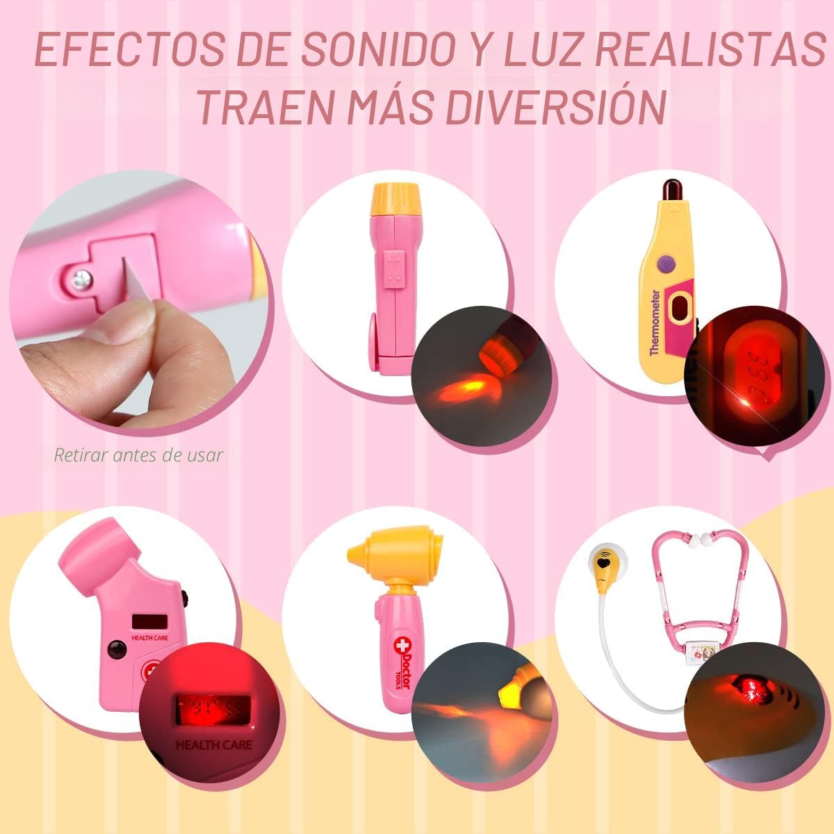 Meland Kit médico con cachorro para niños, juguete de simulación de...