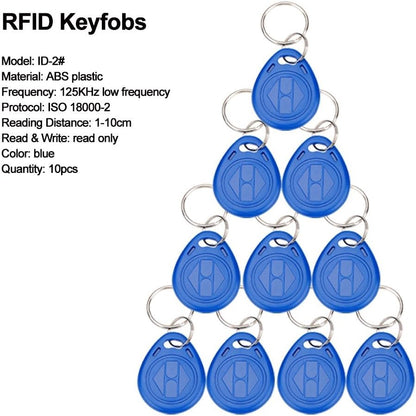 LIBO Kit completo de teclado de control de acceso RFID 125KHz con b...
