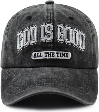 VIPCapz Gorra de béisbol con texto en inglés "God is Good All T...