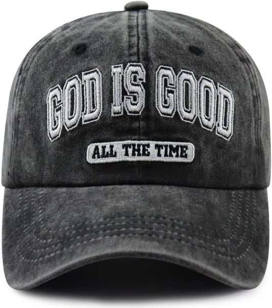 VIPCapz Gorra de béisbol con texto en inglés "God is Good All T...